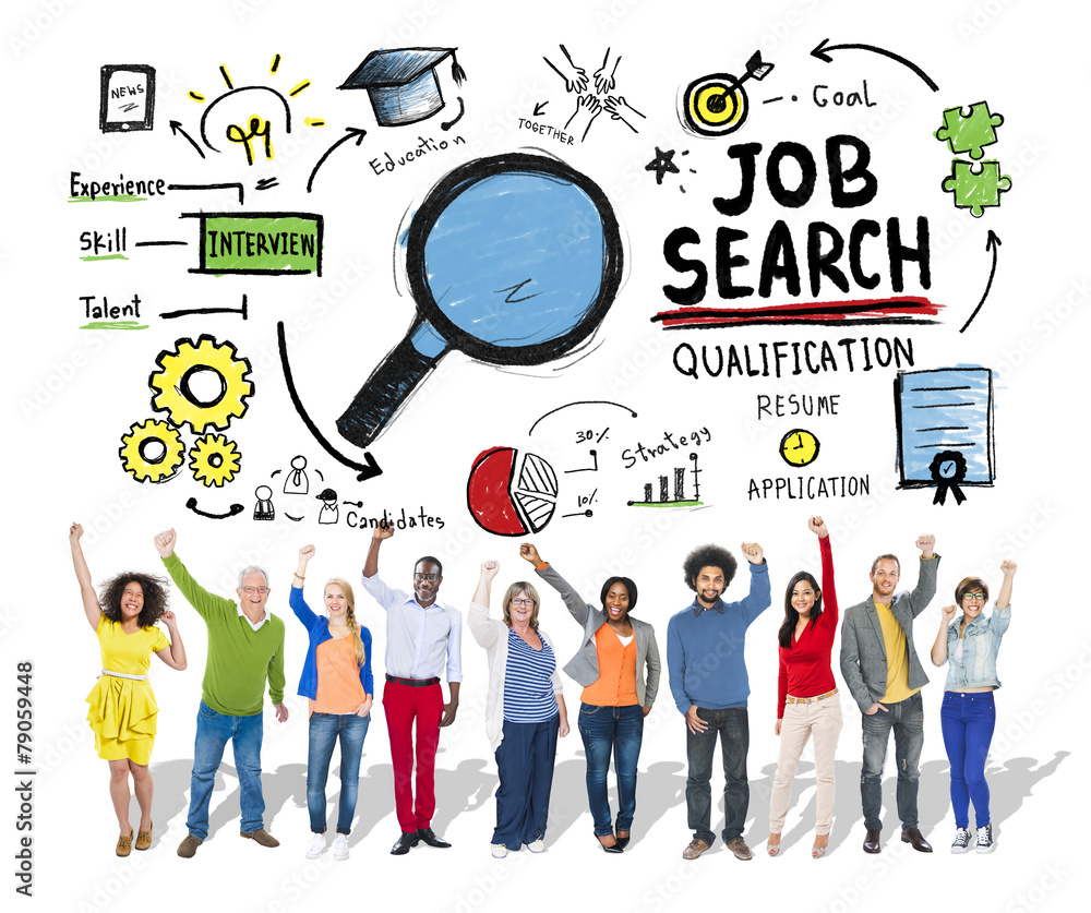 Ethnicity People Celebration Job Search Opportunity Concept Ethnicity People Celebration Job Search Opportunity Concept