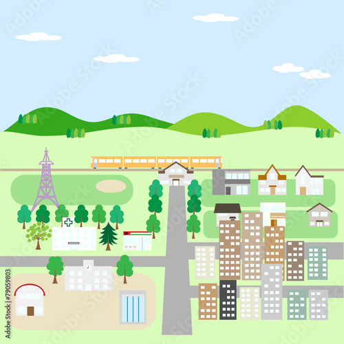 街並み　街　town