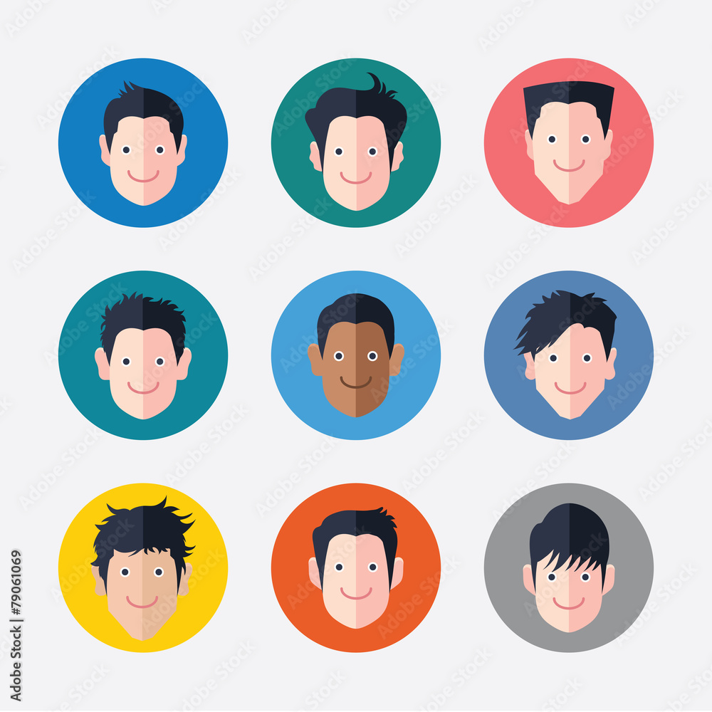 set of avatar icons set of avatar icons