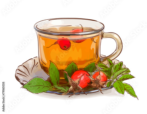 Tea from a dogrose.