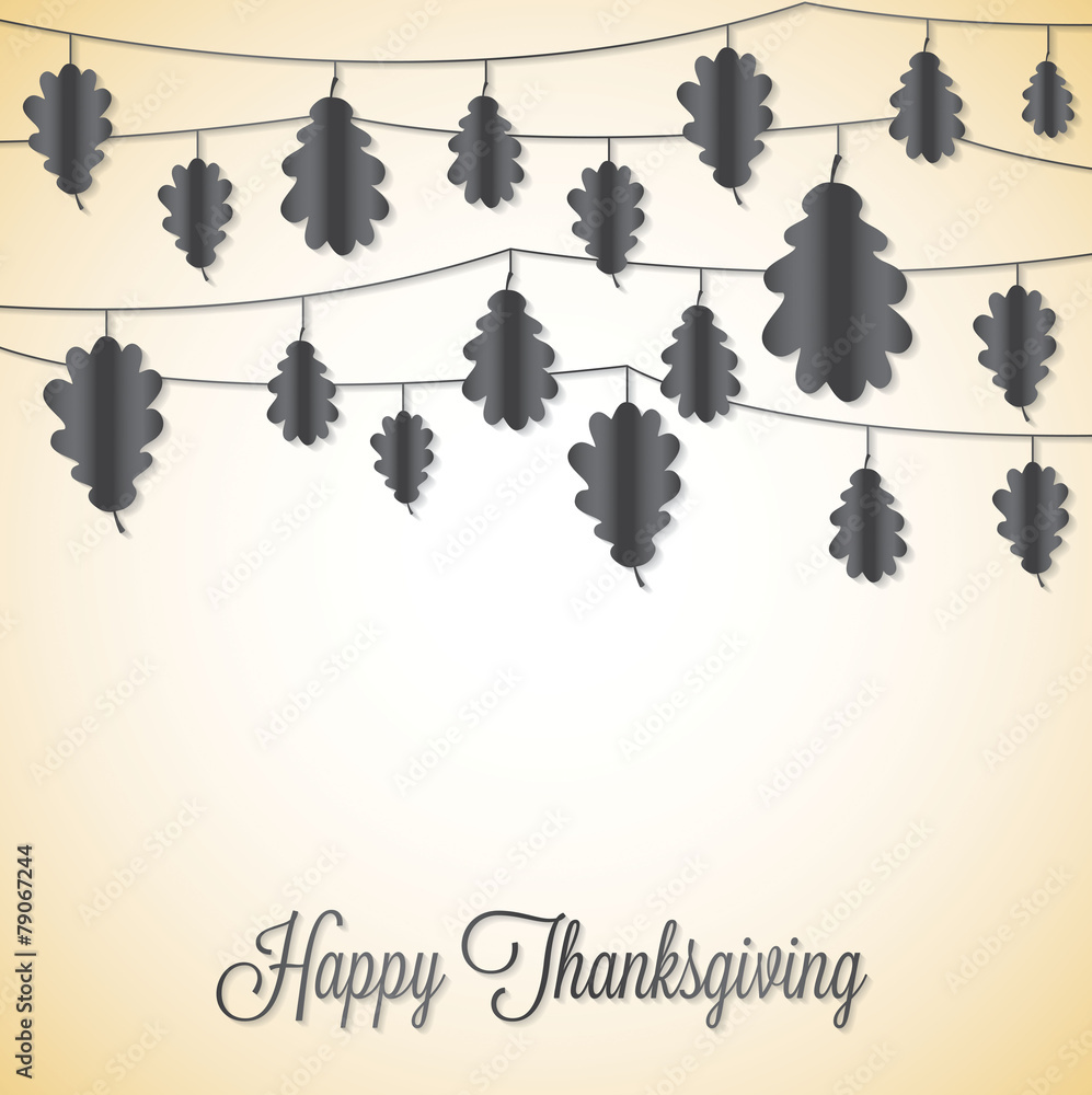 String Thanksgiving card in vector format.