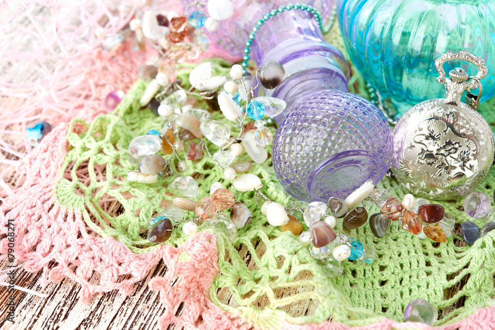 Naklejka premium bijouterie background