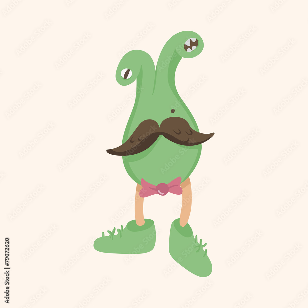 bizarre monster flat icon elements background,eps10 bizarre monster flat icon elements background,eps10