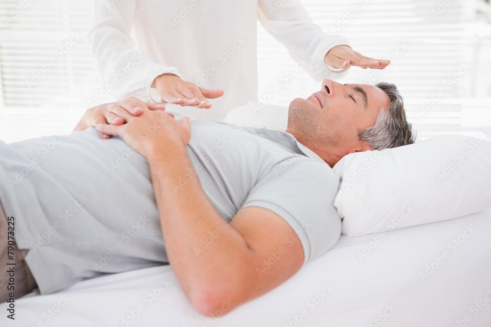 Therapist working with man Therapist working with man