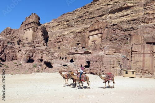 Ancient rock city of Petra in Jordan in the Middle East © ChiccoDodiFC