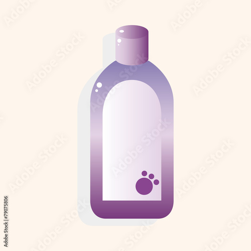 Pet shampoo theme elements vector,eps10
