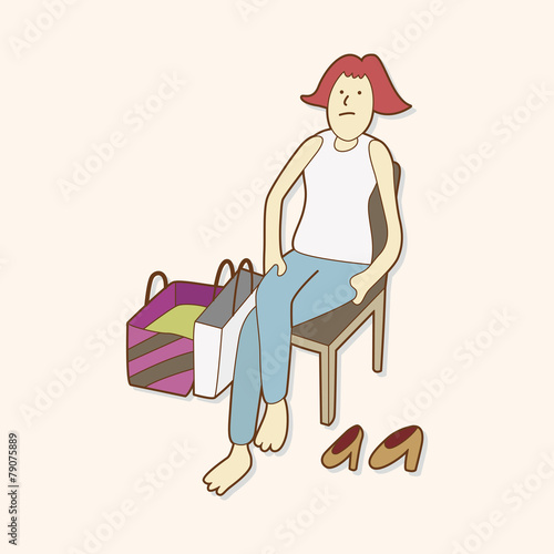 shopper theme elemets vector,eps