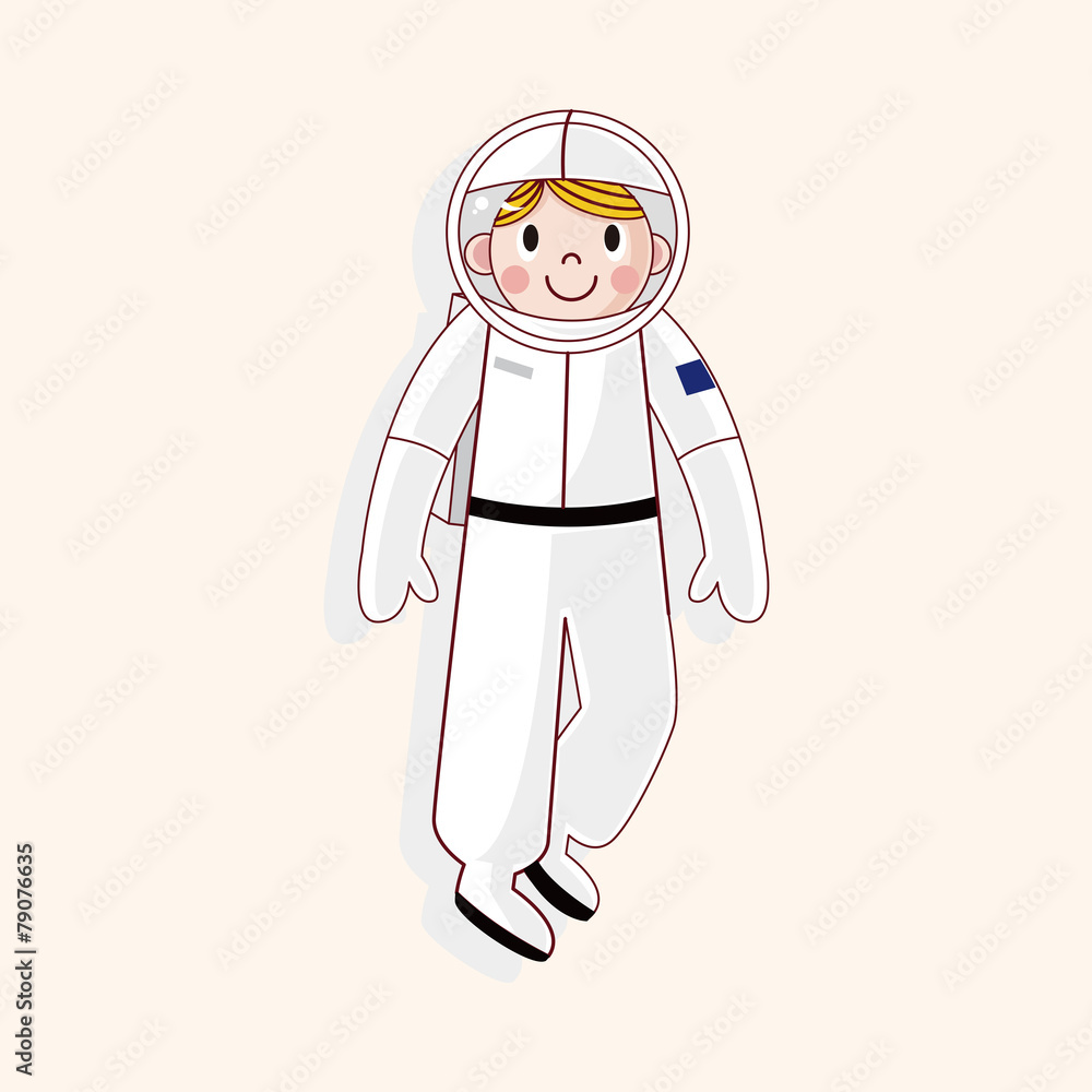 Space Astronaut theme elements vector, eps10 Space Astronaut theme elements vector, eps10