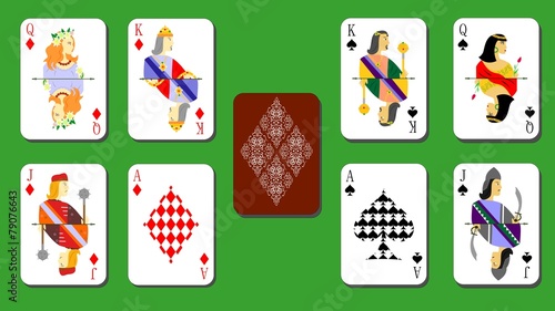 playing cards bubi peaks
