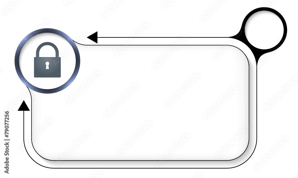 frame for any text with padlock and arrow frame for any text with padlock and arrow