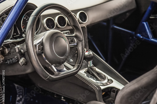 Interior of the sports car © xmagics