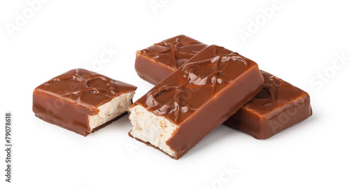 Closeup of chocolate bar
