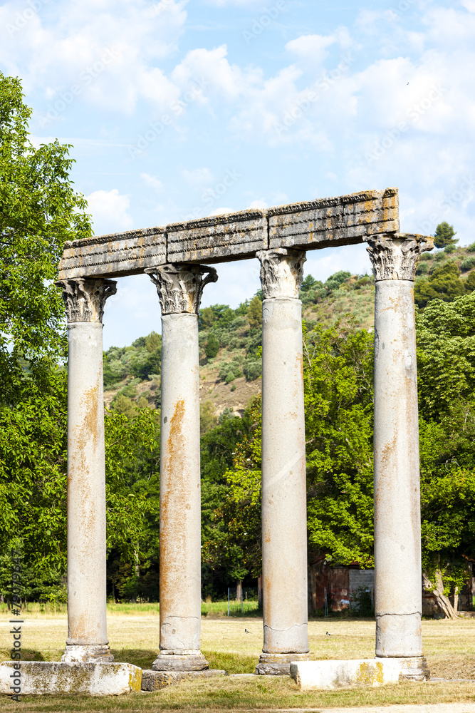 Fototapeta premium Roman Temple, Riez, Provence-Alpes-Cote d''Azur, France