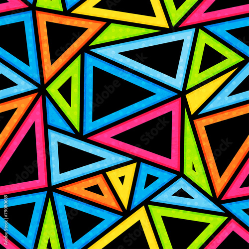 bright triangle seamless pattern