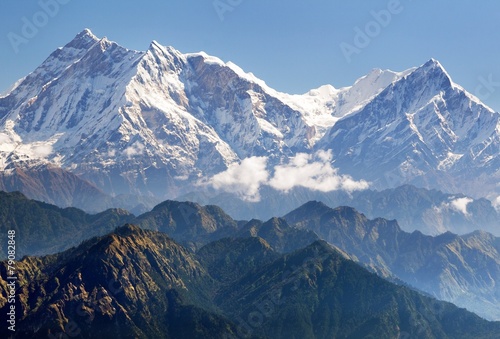 view of Annapurna Himal from Jaljala pass - Nepal © Daniel Prudek