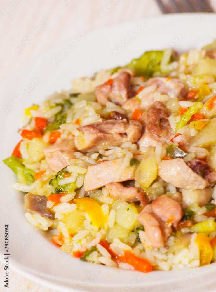 chicken with vegetables and rice chicken with vegetables and rice
