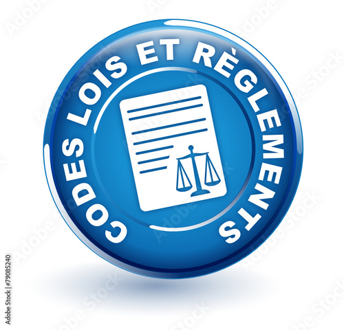 codes lois et règlements sur bouton bleu