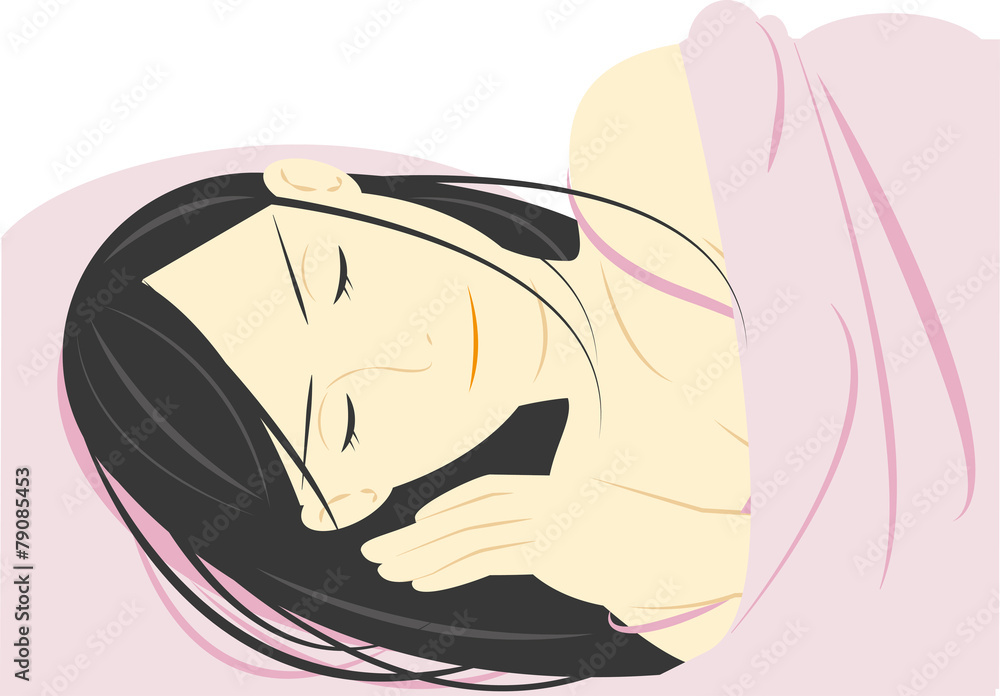 眠る女性 眠る女性