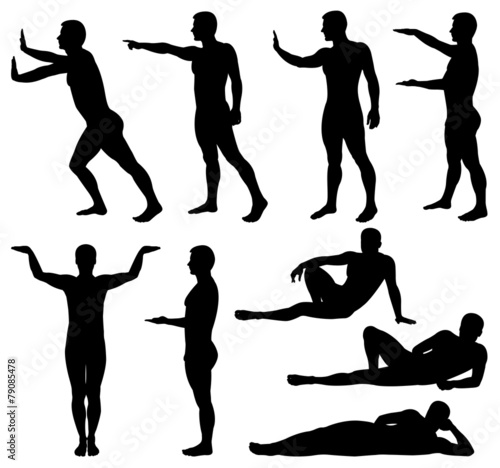 Male silhouettes
