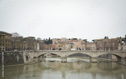 Angels Bridge in Rome © bisonov