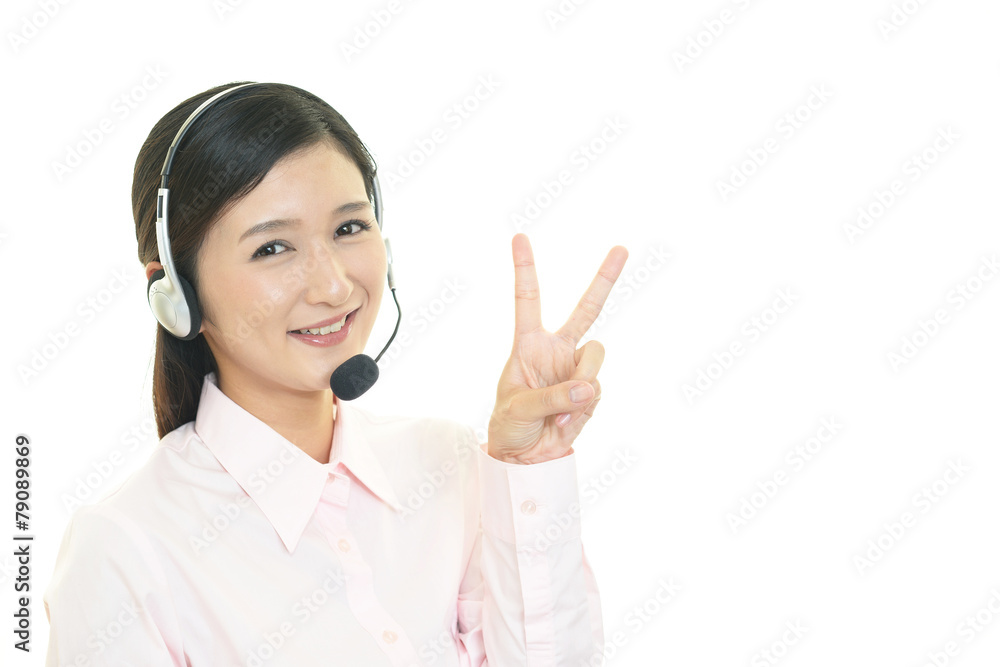笑顔のオペレーター 笑顔のオペレーター