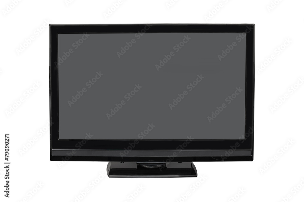TV flat screen lcd, photo isolated on white background TV flat screen lcd, photo isolated on white background