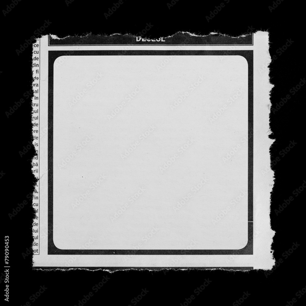 Obraz premium Newspaper torn