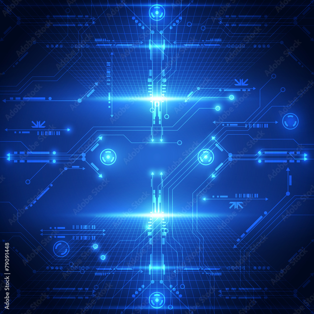 Abstract future technology system background, vector Abstract future technology system background, vector