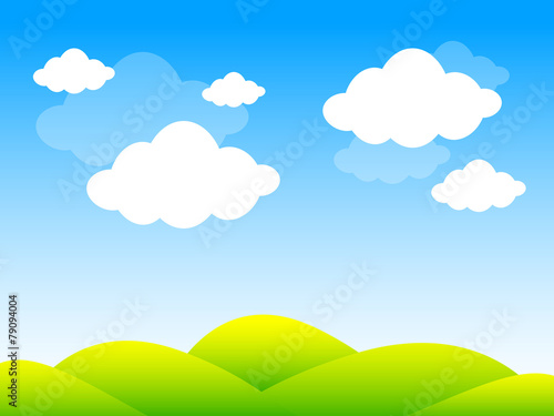 sfondo, cielo, nuvole, primavera, estate