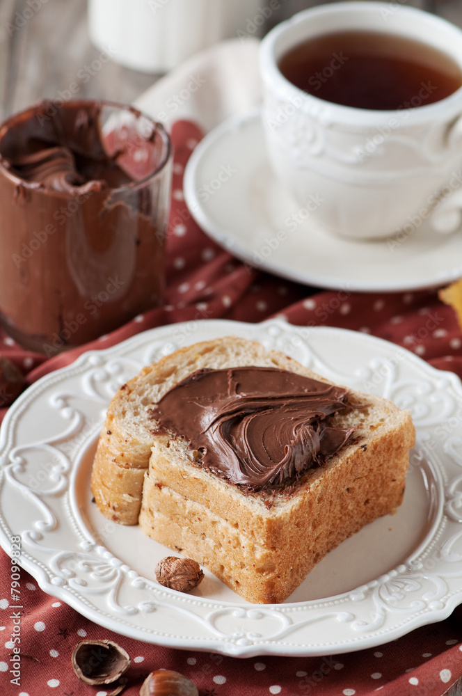 Breakfast with nutella Breakfast with nutella