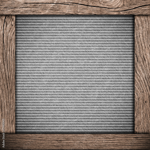 wood frame with dark paper