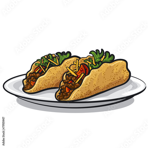 tacos on plate