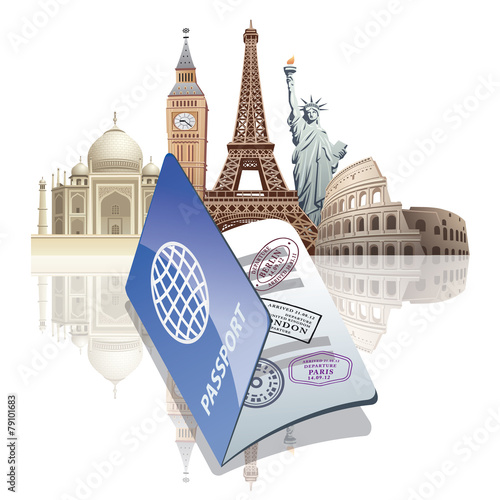 passport and landmarks