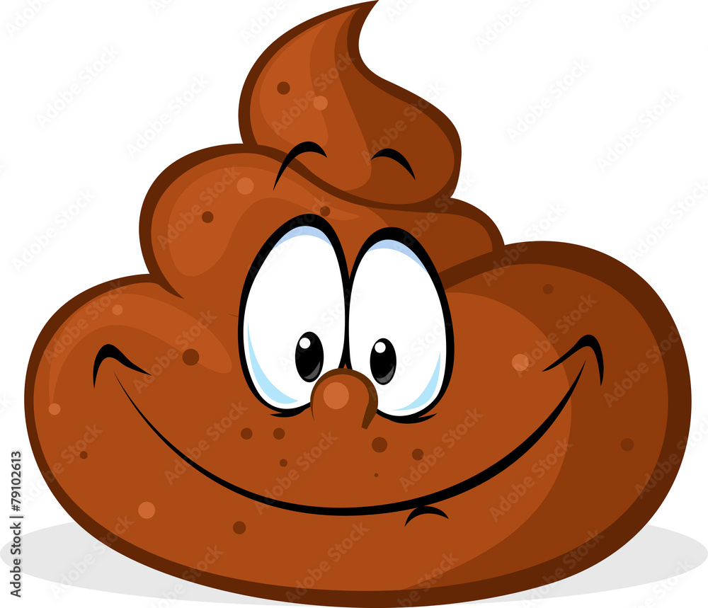 funny poo cartoon - vector illustration funny poo cartoon - vector illustration