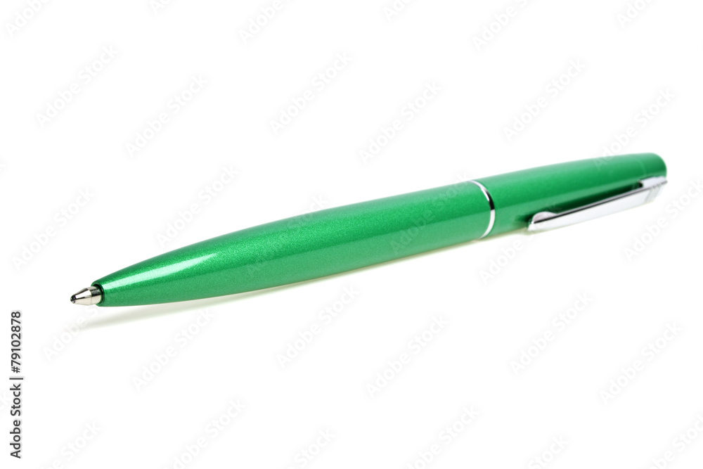 Ball point pen on a white background Ball point pen on a white background