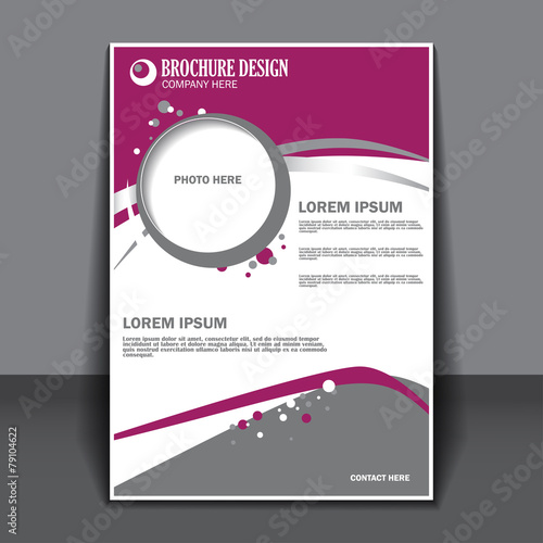 Vector presentation of business poster