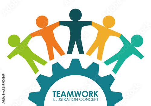 Teamwork design, vector illustration.
