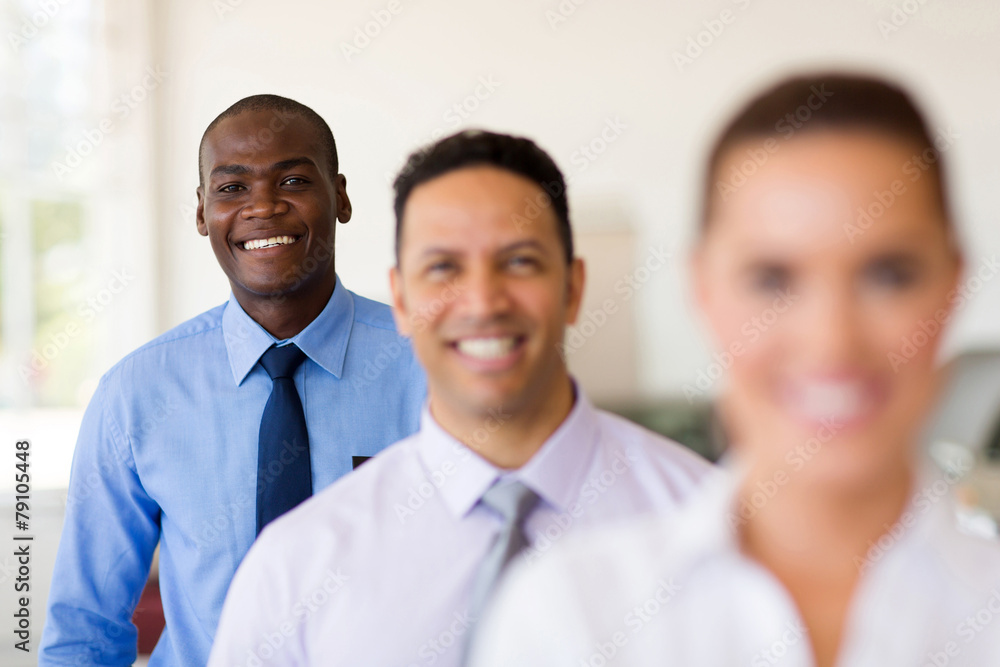 african businessman standing in a row african businessman standing in a row