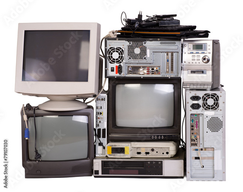 Old, used and obsolete electronic equipment