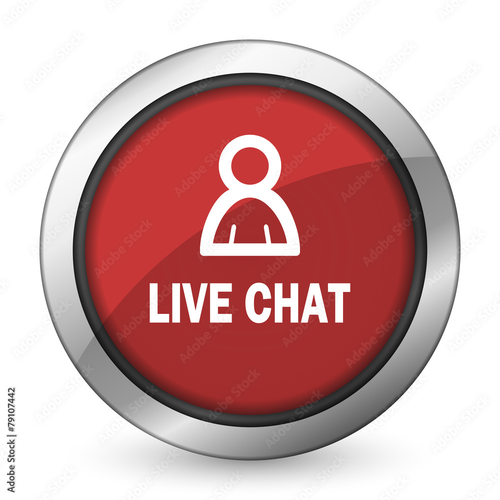 live chat red icon live chat red icon
