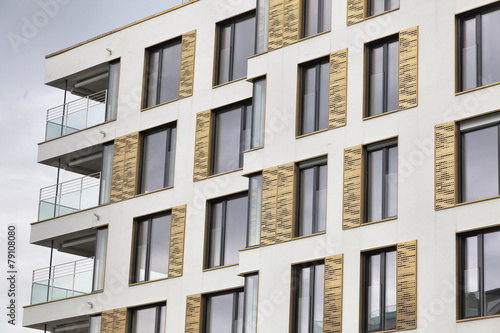 Photography Fassade eines modernen Wohngebäudes in Oslo, Norwegen