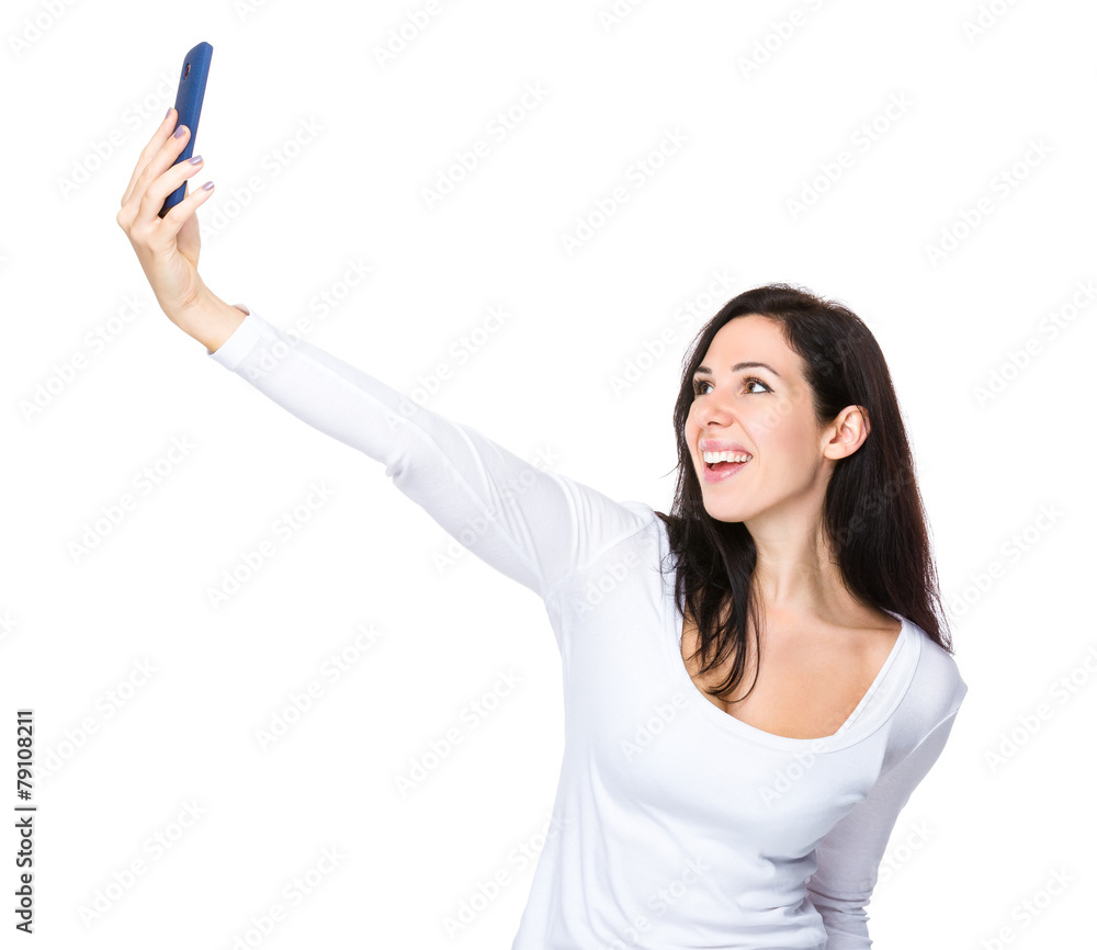 Woman talk selfie Woman talk selfie