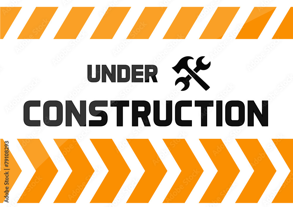 Naklejka premium Under construction