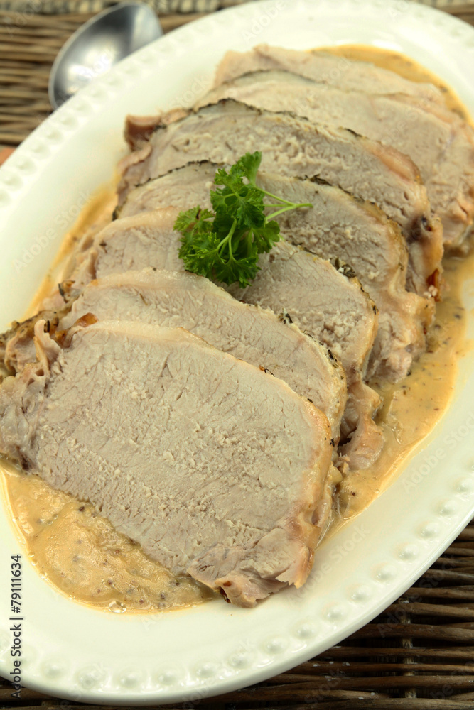 rôti de porc sauce moutarde rôti de porc sauce moutarde