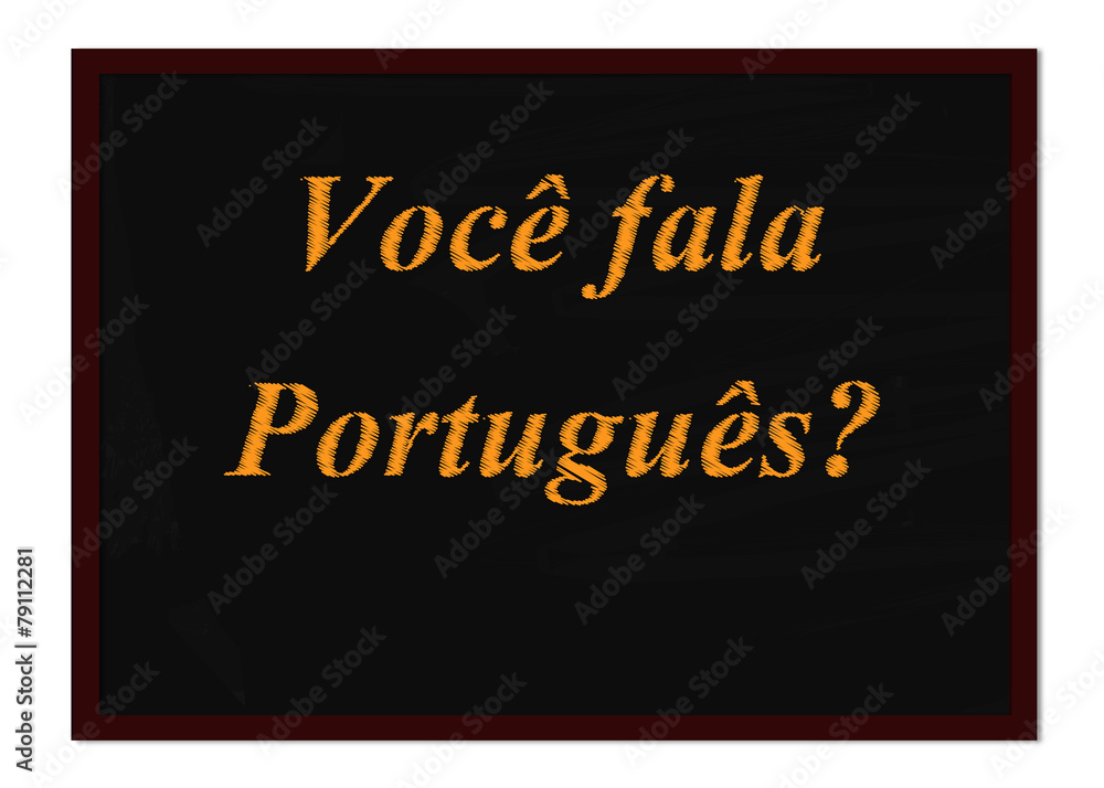 Obraz premium Do you speak Portuguese?