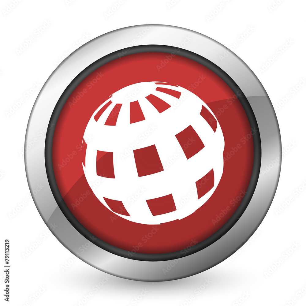 earth red icon earth red icon