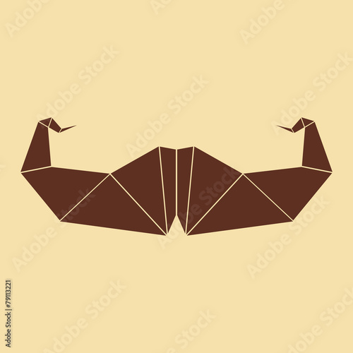 brown mustache logo