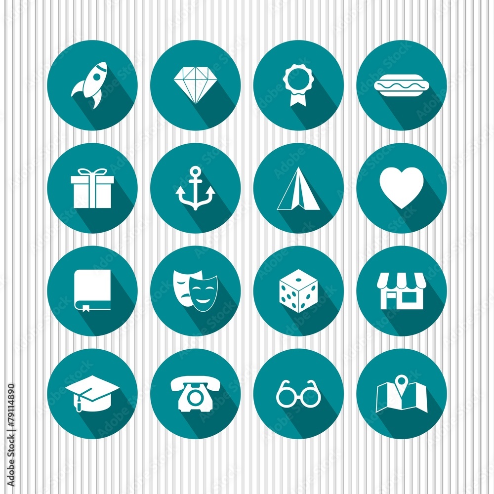 vector set of universal icons vector set of universal icons
