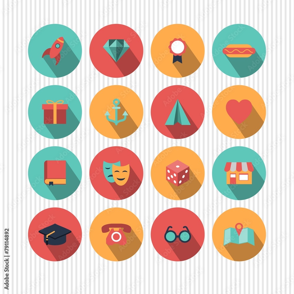 vector set of universal icons vector set of universal icons