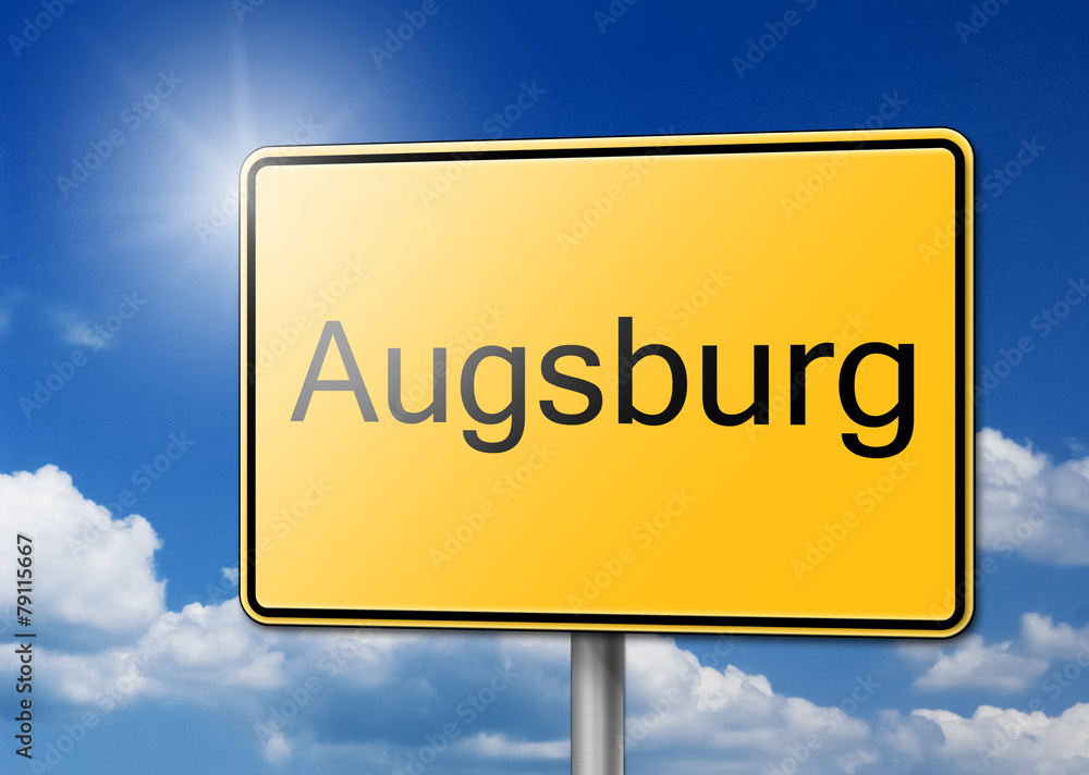 Herzlich willkommen in Augsburg Schild Hintergrund Herzlich willkommen in Augsburg Schild Hintergrund